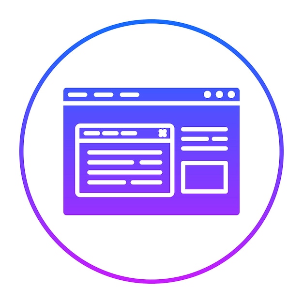 Pop-up-Symbol des Browsers