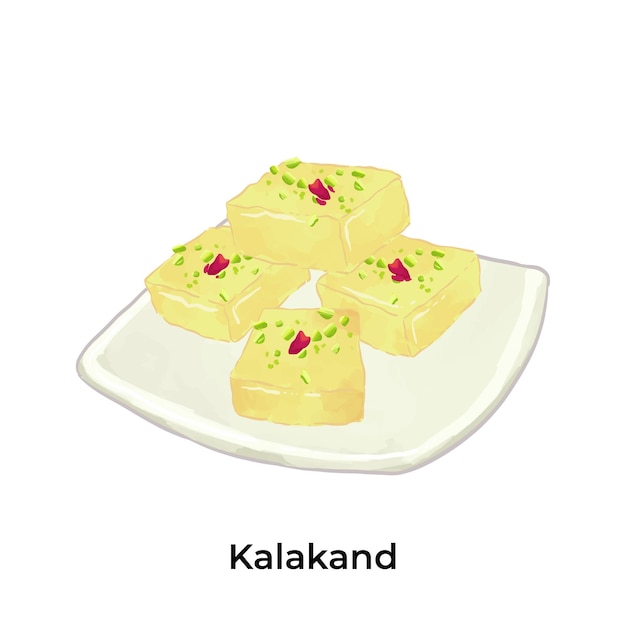 Populäre indische Süßigkeiten Kalakand