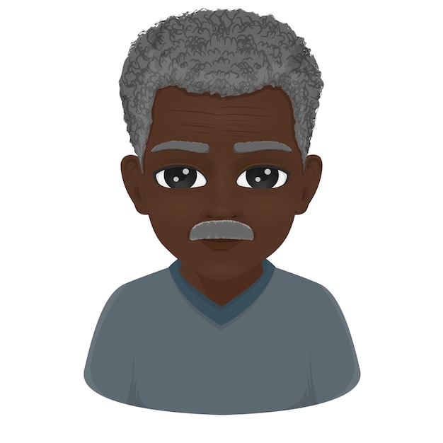 Porträt eines afrikanischen alten Mannes