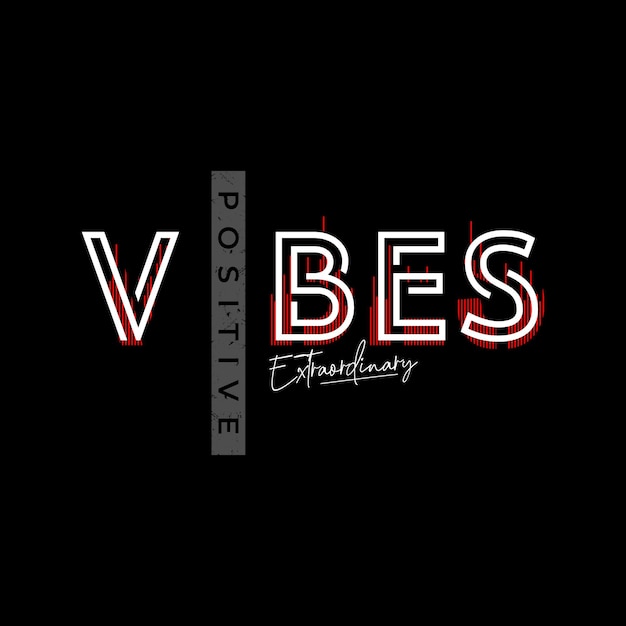 Positive vibes typografie t-shirt zitat design