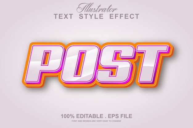 Post-text-effekt editierbar