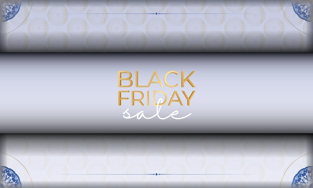 Vektor poster für black friday beige farbe mit vintage-schmuck