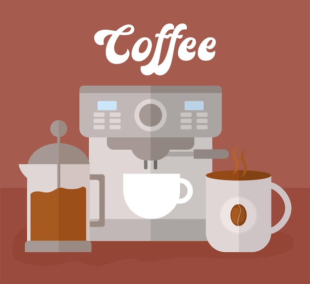Poster mit Kaffeeartikeln