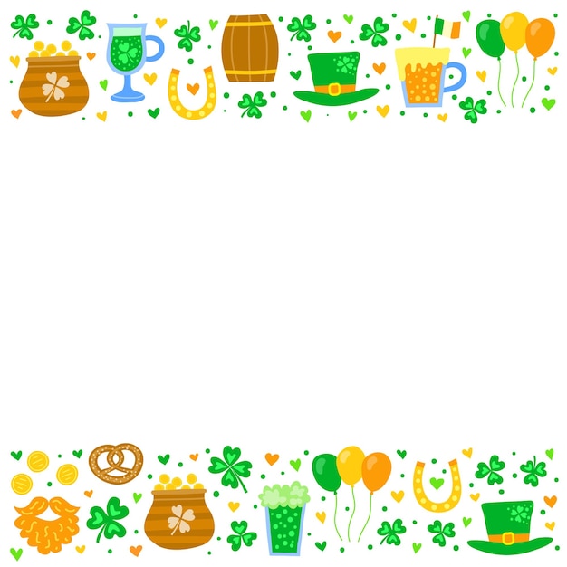 Poster mit st. patrick's day-artikeln