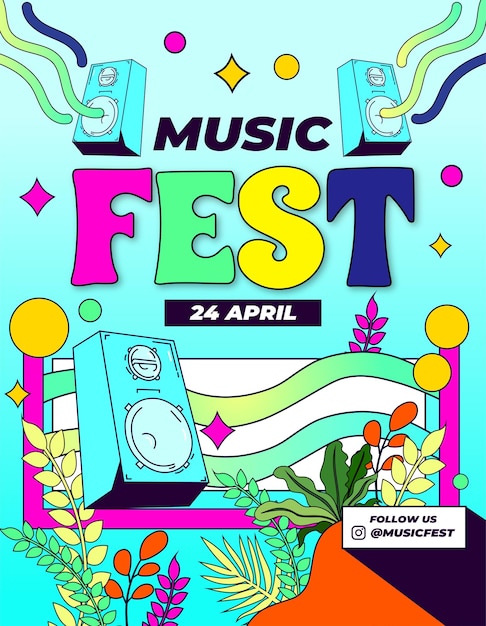 Poster Musikfest editierbar