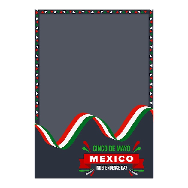 Vektor poster zum mexikanischen unabhängigkeitstag