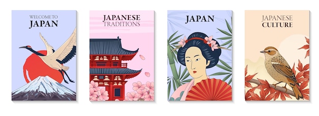 Postkarten der japanischen Sammlung