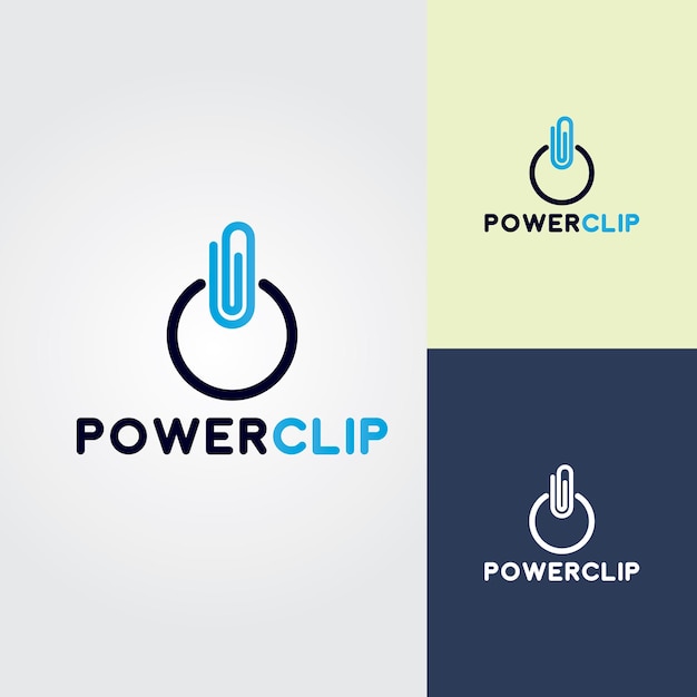 Vektor power clip-logo