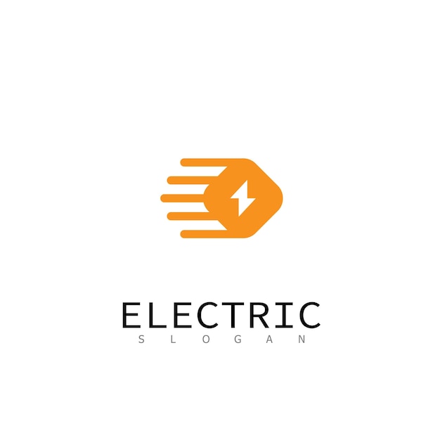 Vektor power-logo-design der electric tec-technologie