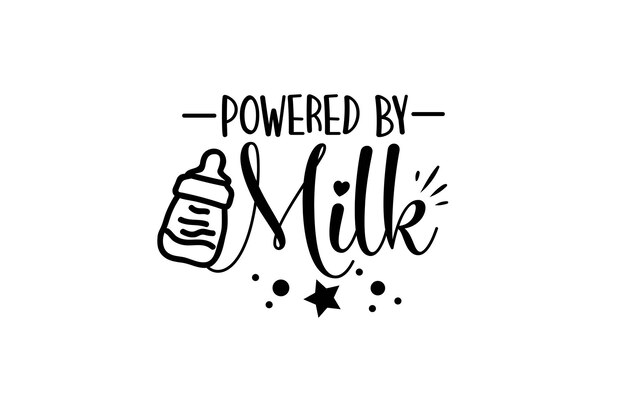 powered by Milch svg