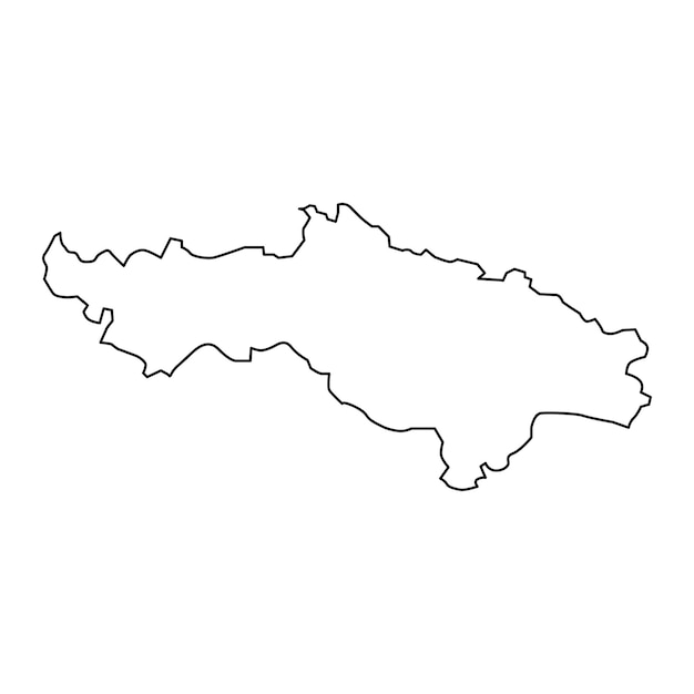 Pozega slawonien sounty karte unterteilungen von kroatien vektorillustration