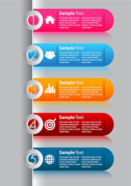 Vektor ppbanner infografiken