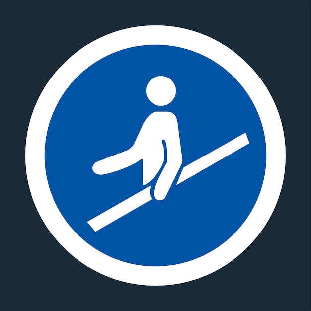 PPE-Symbol Verwenden Sie das Handlebensymbol Zeichen auf schwarzem Hintergrund Vektor-Bildung