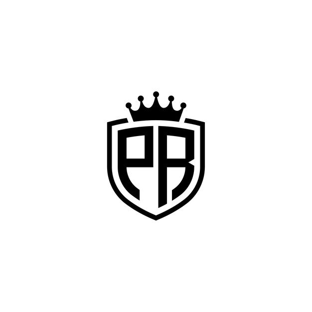 PR-Monogramm-Logo-Design, Buchstabe, Text, Name, Symbol, monochromes Logo, Alphabet-Zeichen, einfaches Logo
