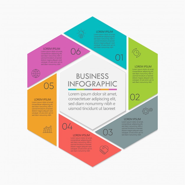 Vektor präsentation business circle infographik vorlage