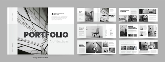 Präsentation eines architektonischen Portfolios