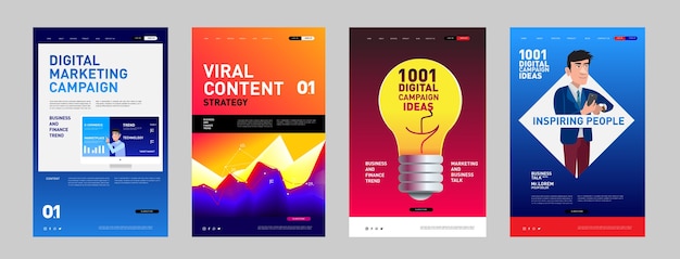 Präsentation und Website Interface Design