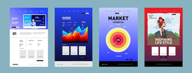 Präsentation und Website Interface Design
