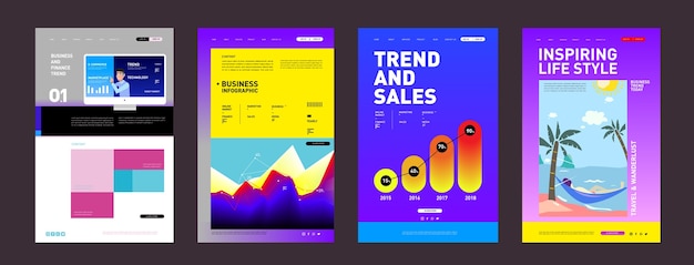 Präsentation und Website Interface Design