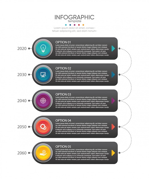 Präsentations-Business-Infografik-Vorlage