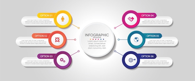 Präsentations-Business-Infografik-Vorlage