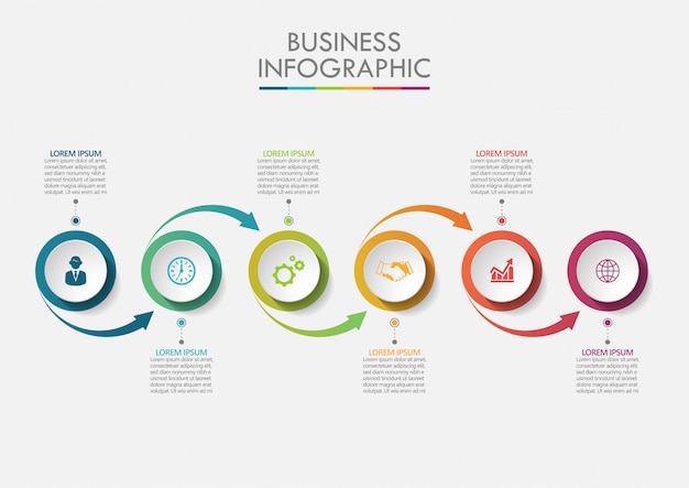 Präsentations-Business-Infografik-Vorlage