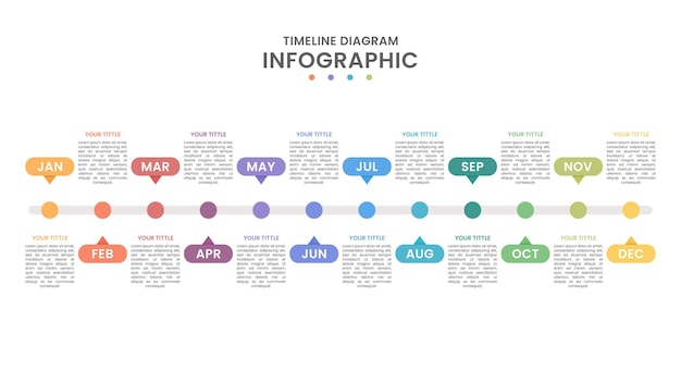 Präsentations-Timeline-Business-Infografik-Vorlage