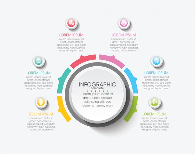 Präsentationsgeschäft infografik vorlage