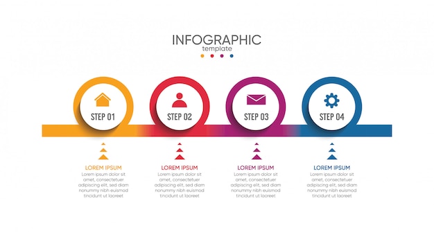 Präsentationsgeschäft infografik vorlage