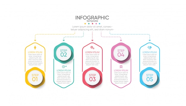 Präsentationsgeschäft infografik vorlage