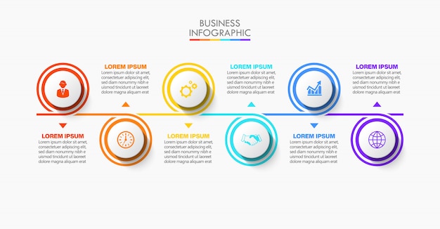 Präsentationsgeschäft infografik vorlage