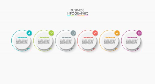 Präsentationsgeschäft infografik vorlage