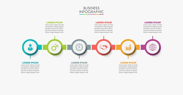 Präsentationsgeschäft infografik vorlage