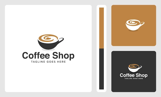 Premium-coffee-shop einzigartiges vektor-design-logo