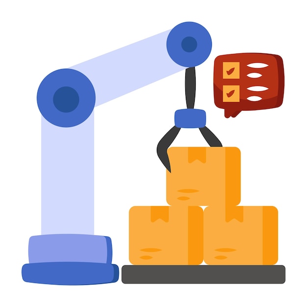 Premium-Download-Symbol des Logistikroboters