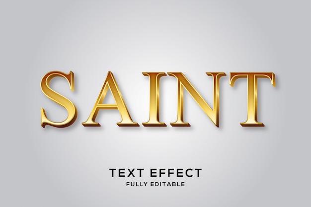 Premium elegant gold text effekt