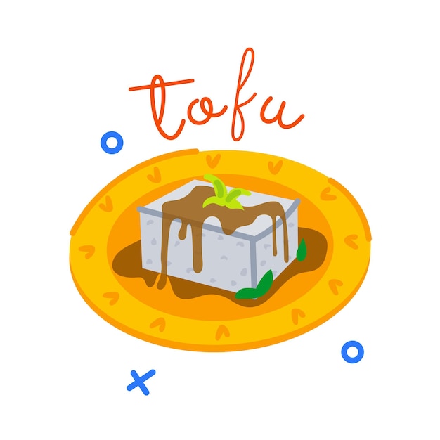 Premium-Flat-Aufkleber aus Tofu