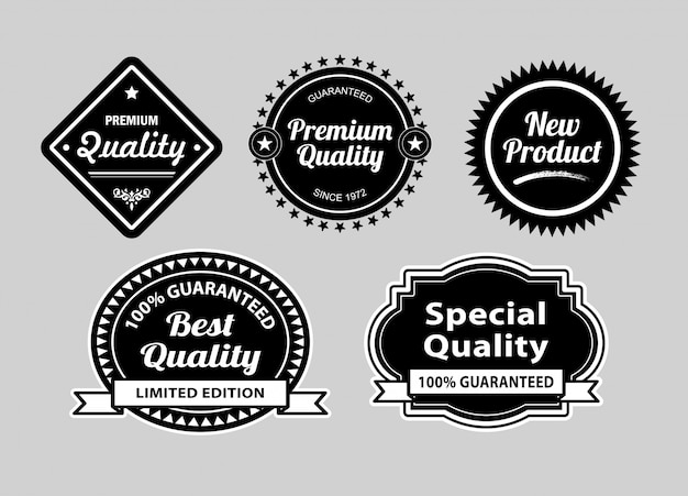 Premium-Label-Abzeichen.