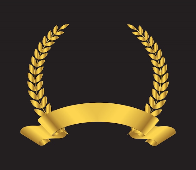 Premium Lorbeerkranz-Symbol