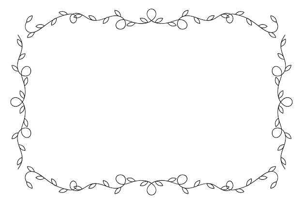 Premium-Ornamentrahmen, festliches Muster, florales Grafikdesign-Element