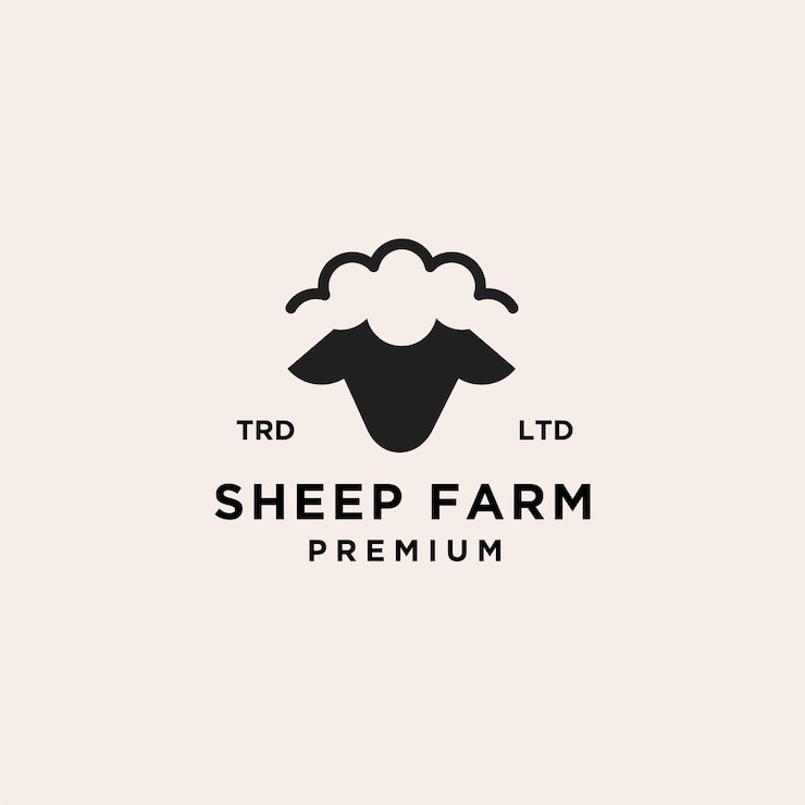 Vektor premium-schaf-logo-icon-designs