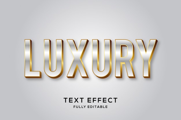 Premium silber & gold luxus text effekt