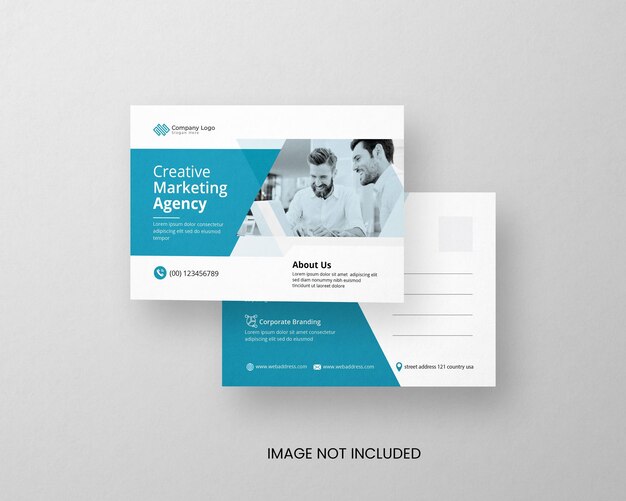 Premium- und kreative Designvorlage für Geschäftspostkarten