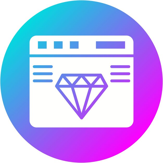 Premium-Website-Vektor-Symbol kann für Computer-Programmierung Iconset verwendet werden