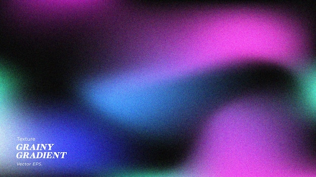 Premium wellige Mischung hellblau rosa grün schwarz Gradient körnig Geräusch Texturvektor