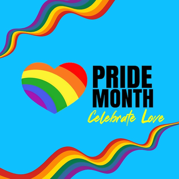 Pride Day Pride Month Banner Social-Media-Beitrag