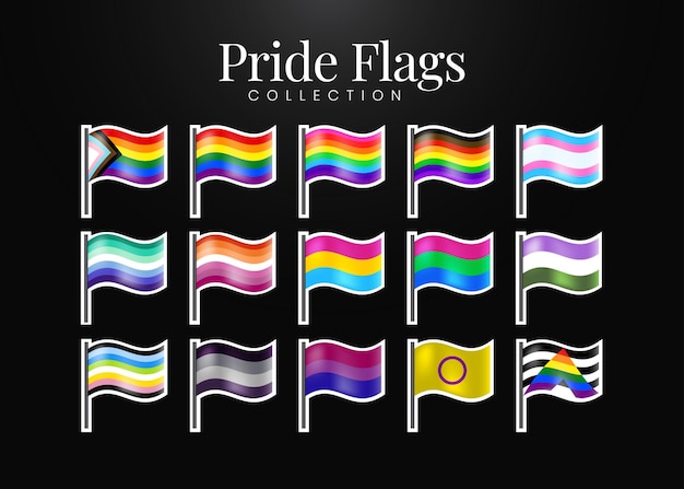 Pride Flags-Sammlungsvektor