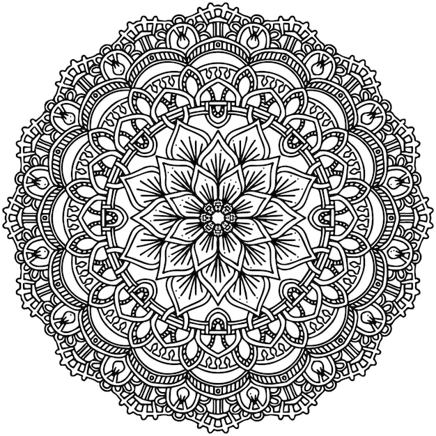 Primum Vector Vintage orientalisches Mandala-Design