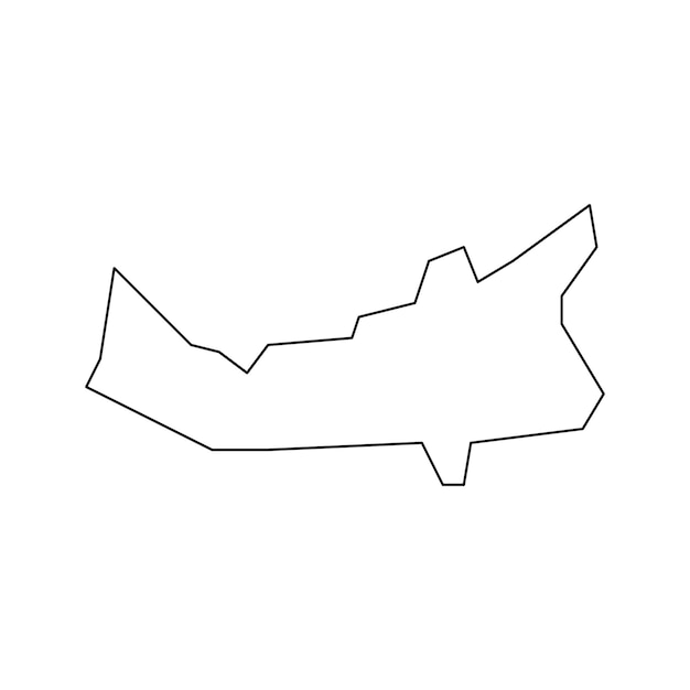 Prince edward island karte provinz kanada vektorillustration