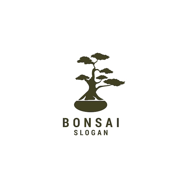 Vektor printbonsai-logo-icon-design-vorlage luxus-premium-vektor